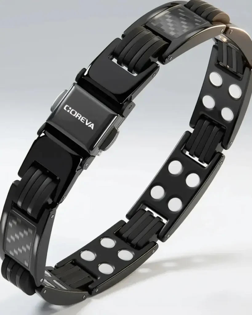 carbon-fiber-magnetic-bracelet-for-men-coreva-cfmb-fm-01-black