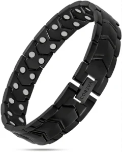 COREVA Signature Link: Ultra-Strength Obsidian Stainless Steel Bracelet