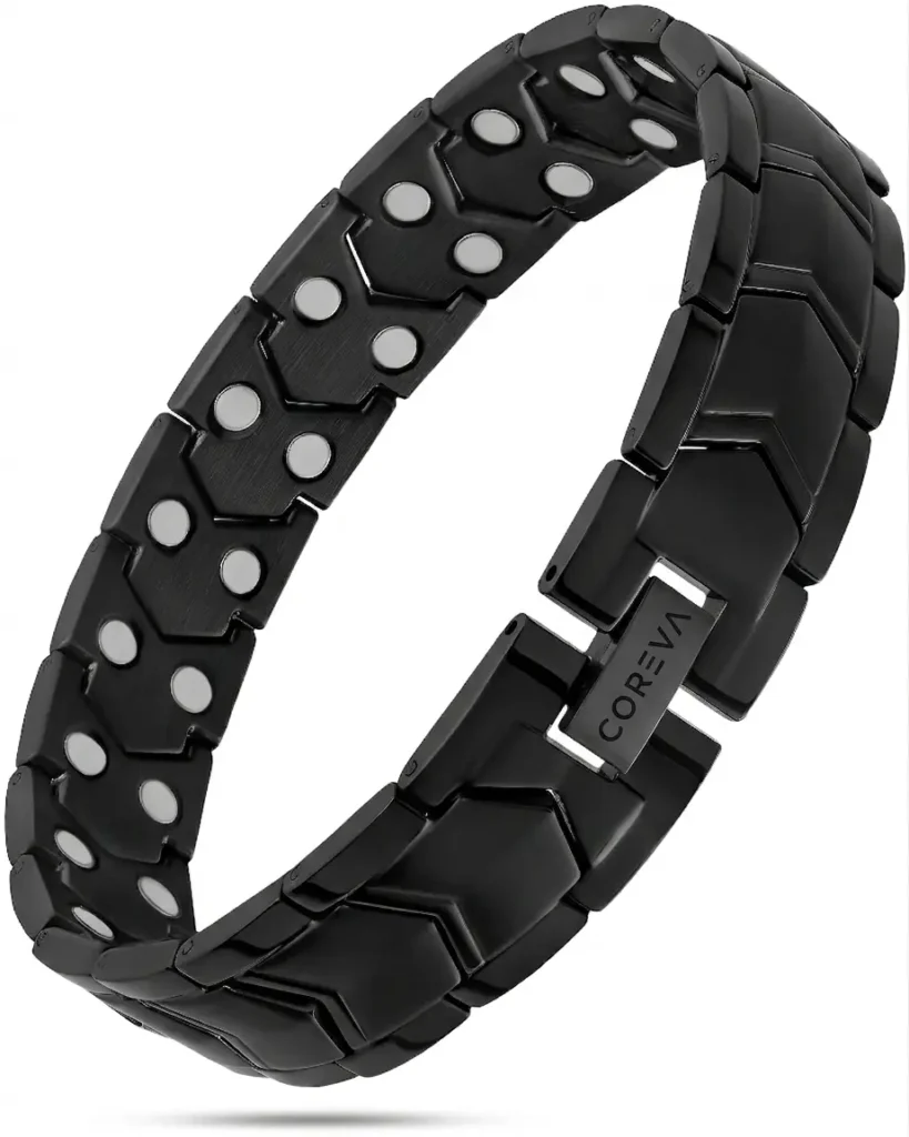 COREVA Signature Link: Ultra-Strength Obsidian Stainless Steel Bracelet