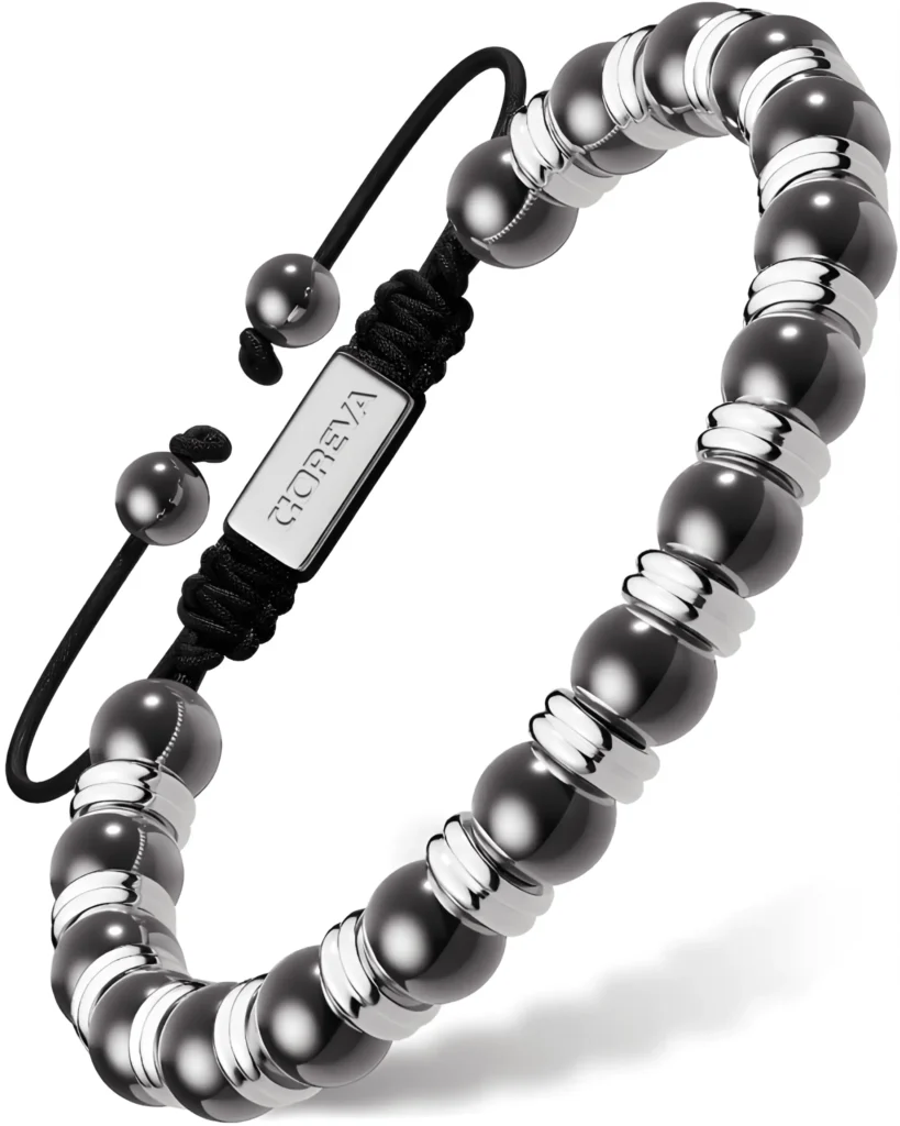 coreva-hematite-single-bracelet-chsb-00-silver-titan
