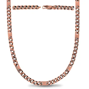 Coreva-magnetic-necklace-copper-magnetic-therapy-necklace-curb-chain