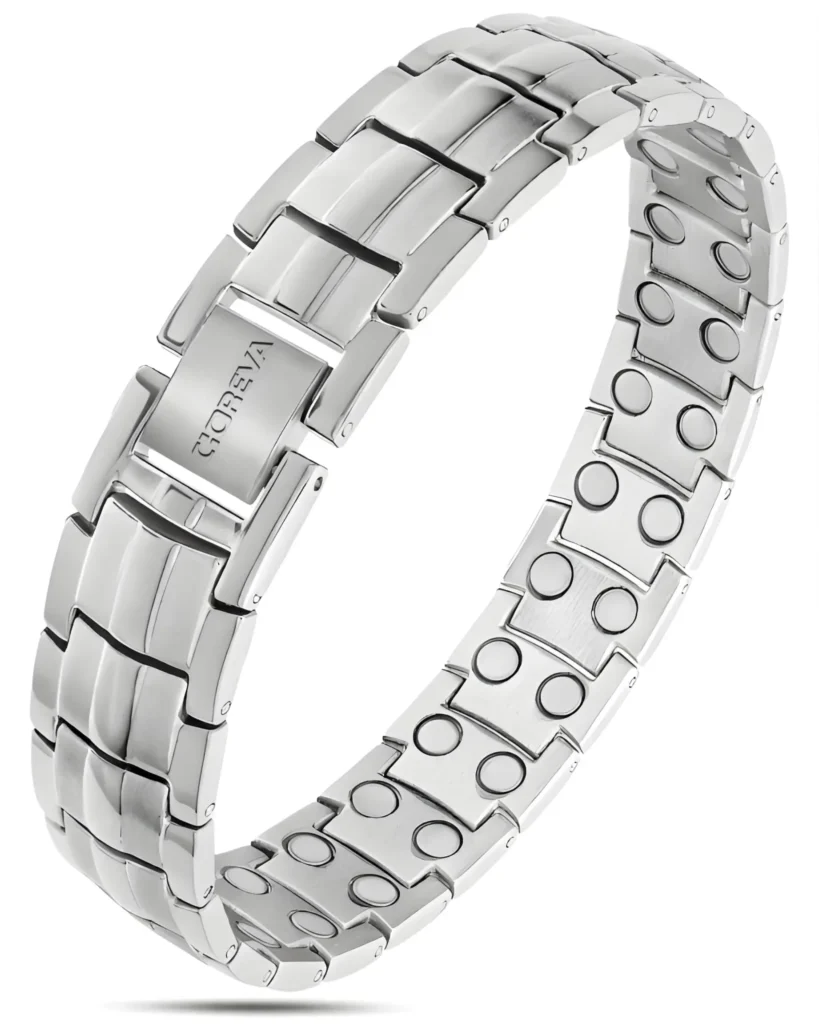 silver-magnetic-therapy-bracelet-classic-ultra-strength-coreva
